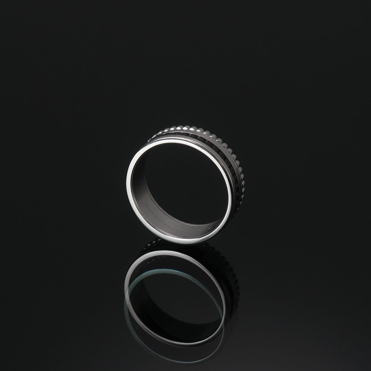 BOUCHERON(USED)부쉐론 콰트로 블랙 에디션 스몰 링 #57