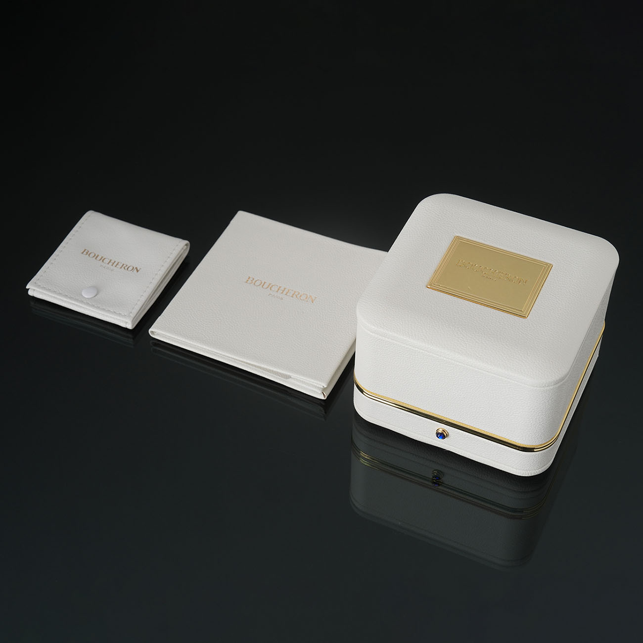 BOUCHERON(USED)부쉐론 콰트로 블랙 에디션 스몰 링 #57