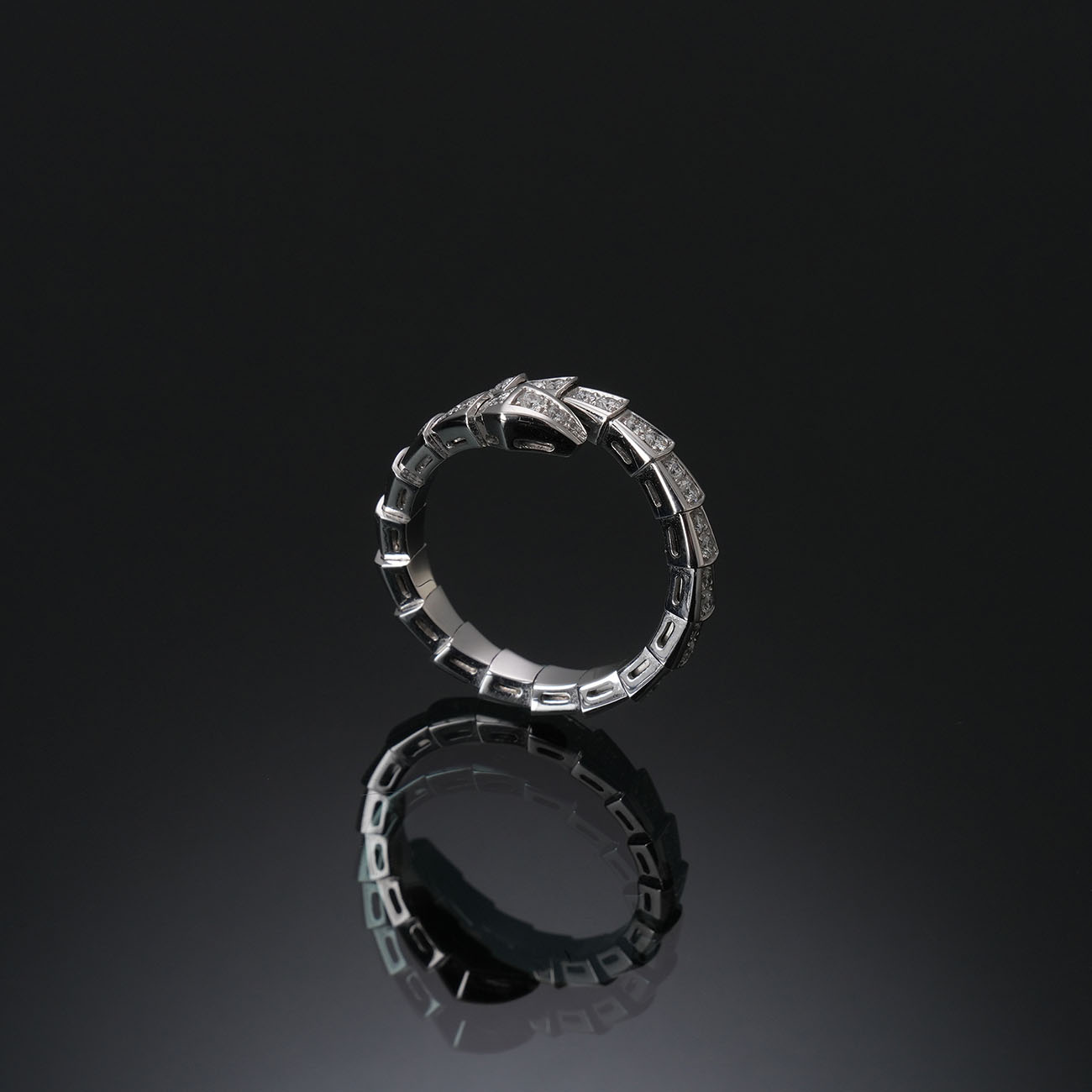BVLGARI(USED)불가리 다이아 세르펜티 링 #2XL