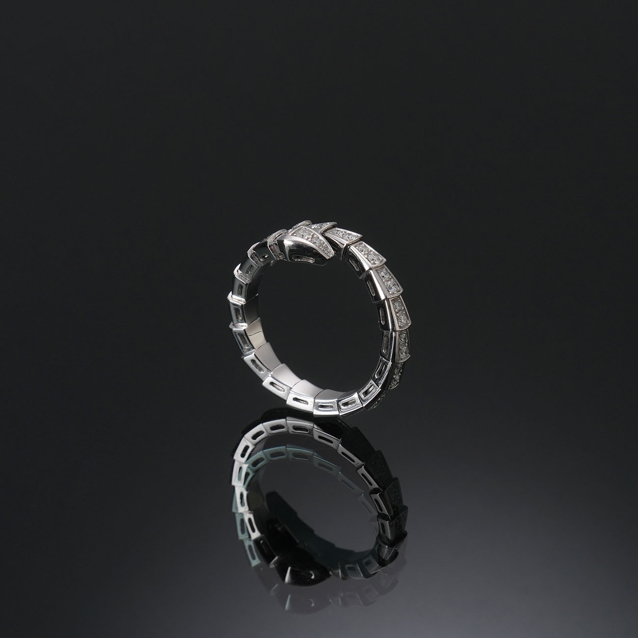 BVLGARI(USED)불가리 다이아 세르펜티 링 #2XL
