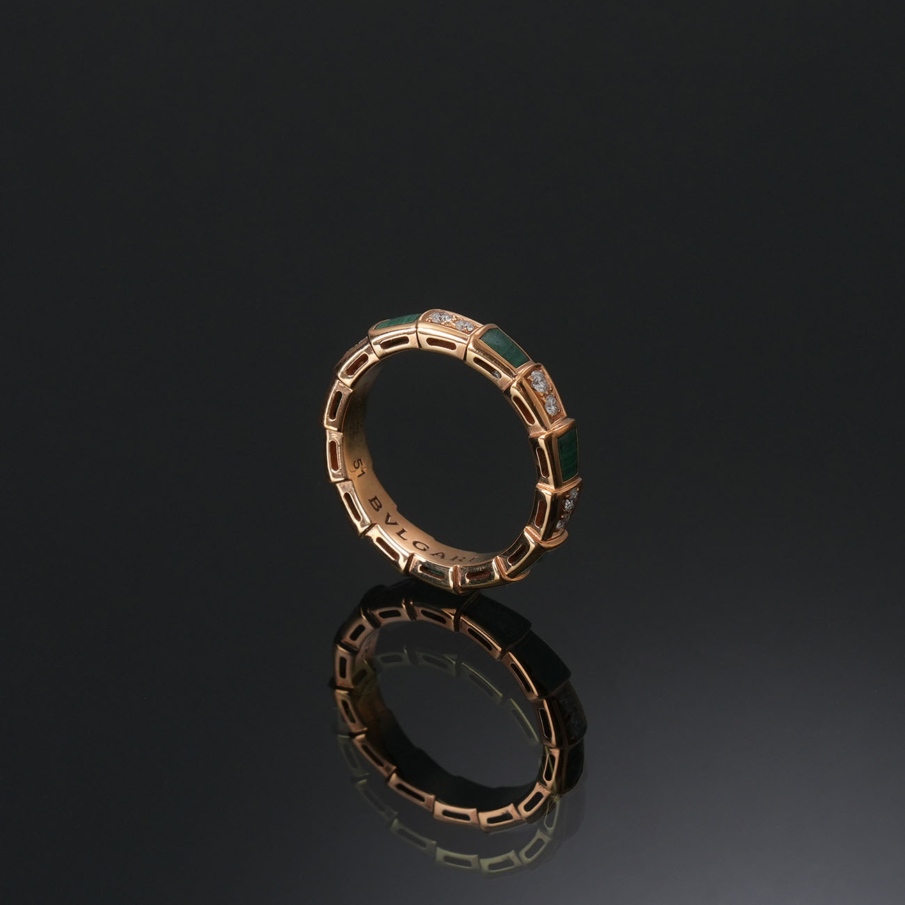 BVLGARI(USED)불가리 다이아 세르펜티 바이퍼 링 #51