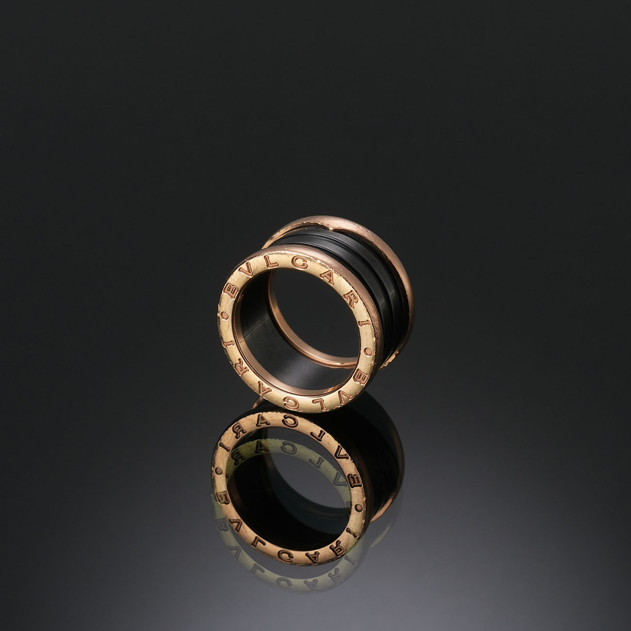 BVLGARI(USED)불가리 비제로원 블랙 세라믹 4밴드링#52