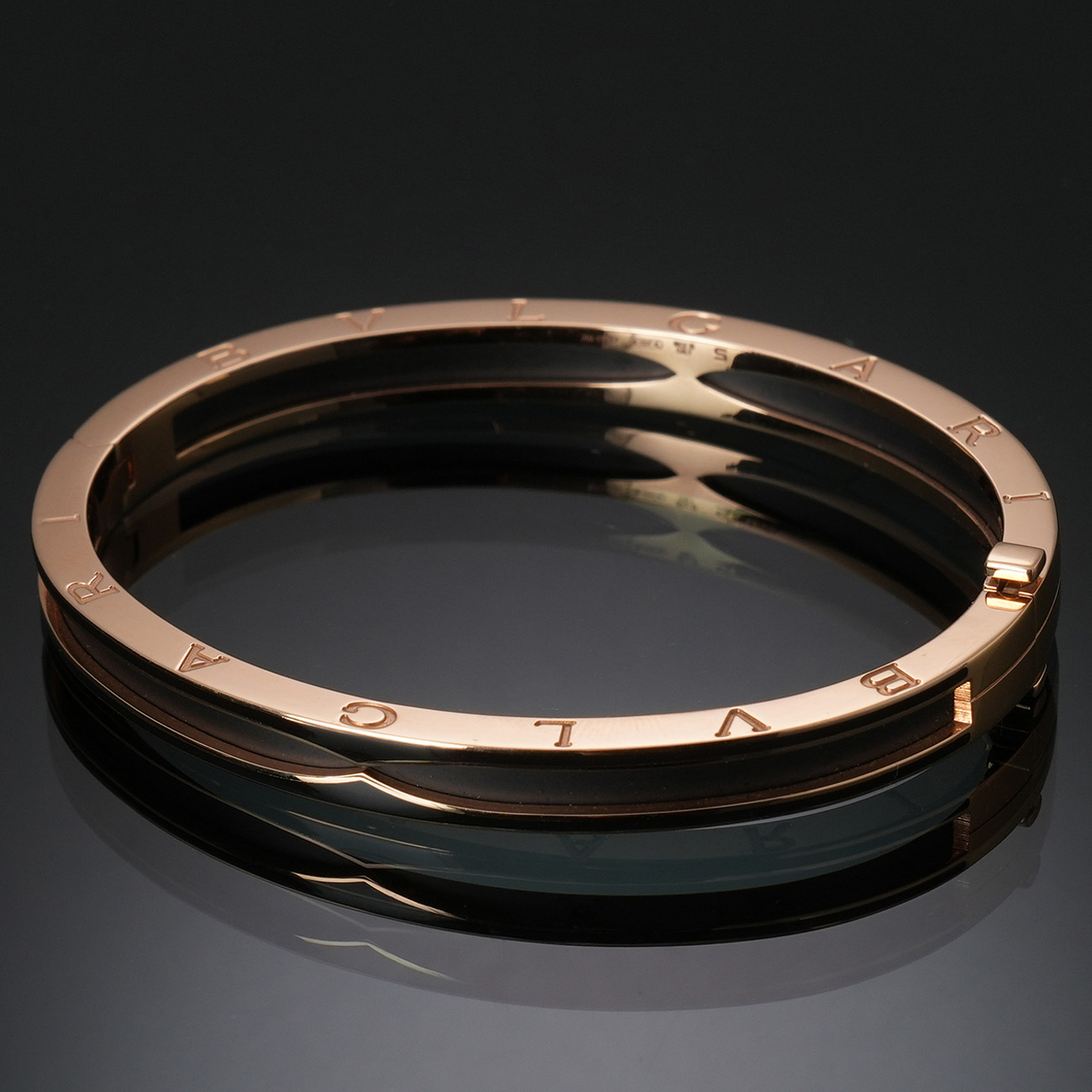 BVLGARI(USED)불가리 비제로원 매트 블랙세라믹 브레이슬릿#S