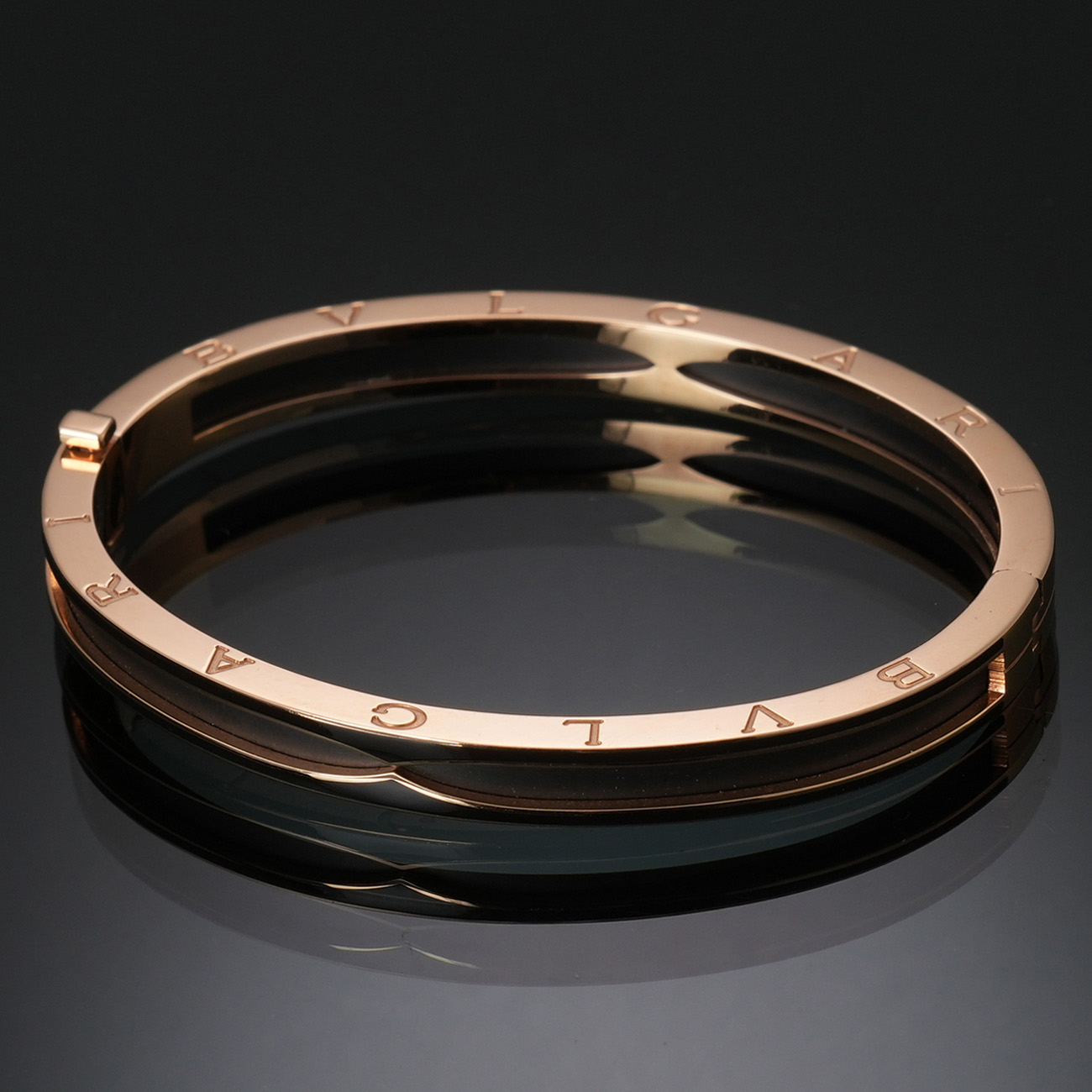 BVLGARI(USED)불가리 비제로원 매트 블랙세라믹 브레이슬릿#S