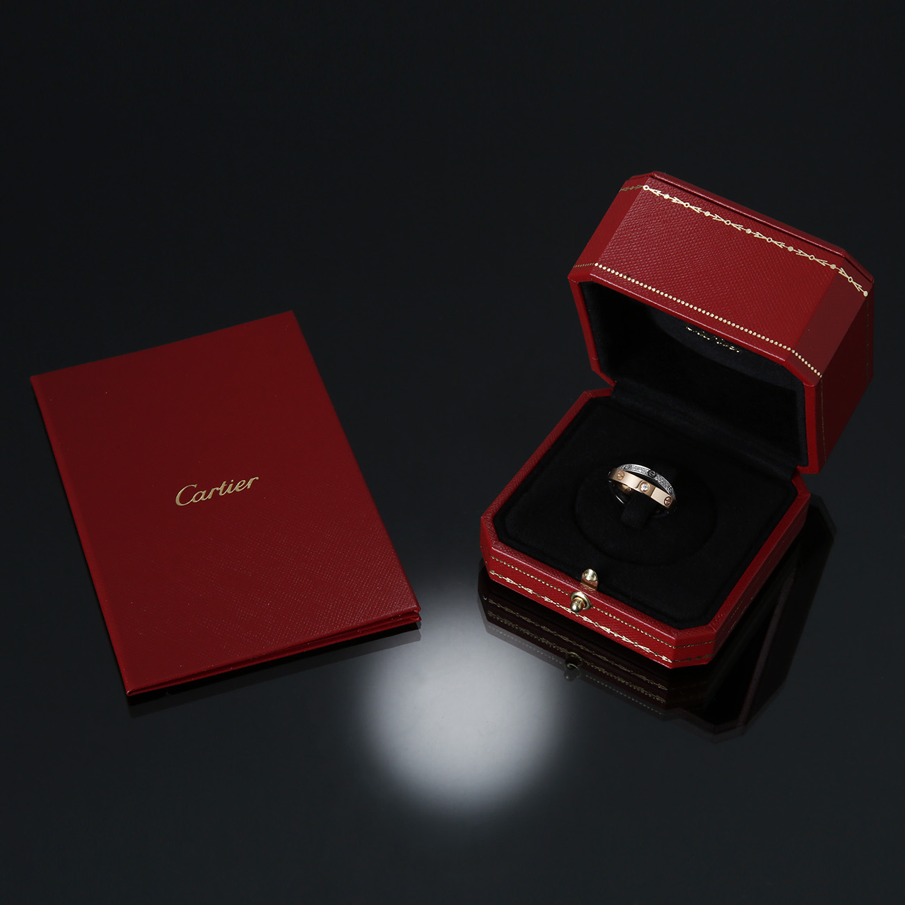 CARTIER(USED)까르띠에 다이아 파베 러브링 #51