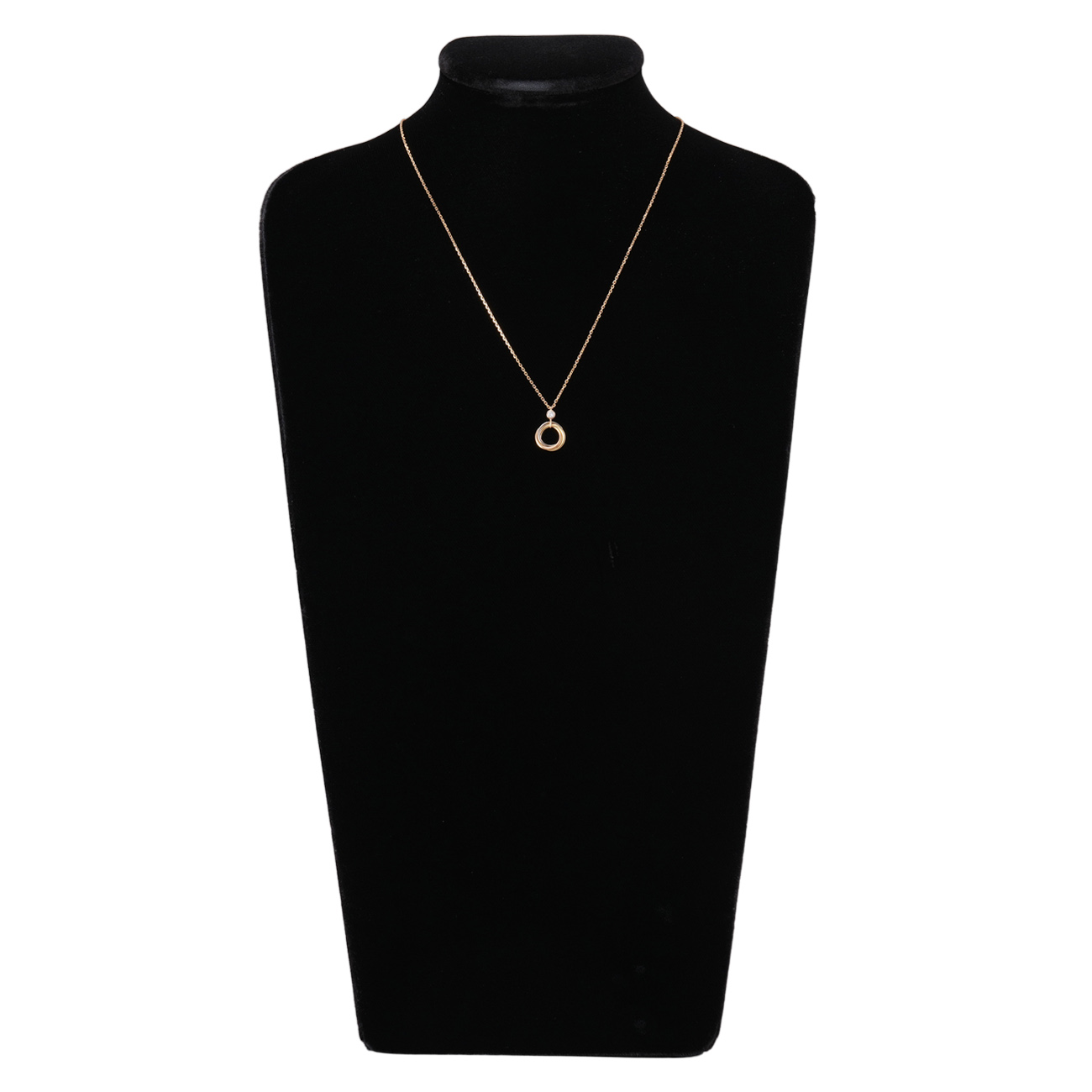 CARTIER(USED)까르띠에 트리니티 1P 다이아 네크리스