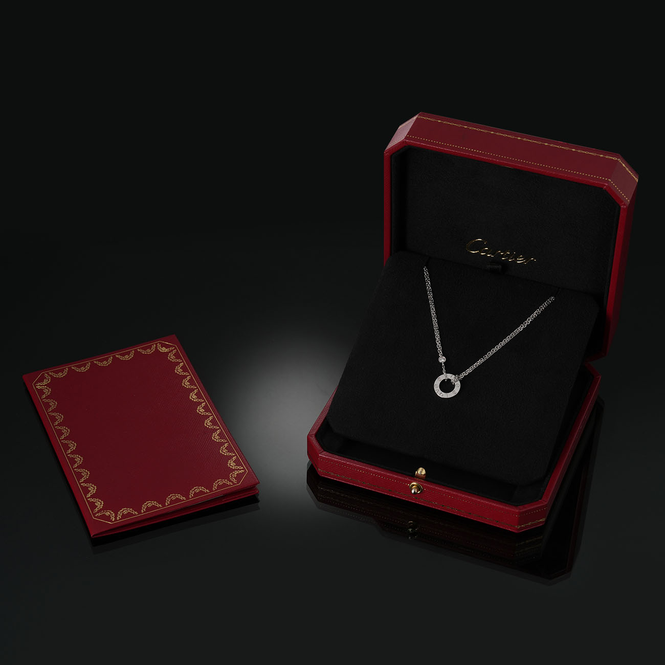 CARTIER(USED)까르띠에 다이아 러브 네크리스