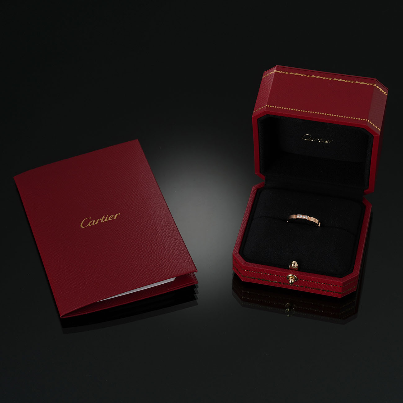 CARTIER(USED)까르띠에 다이아 마이용 팬더 웨딩밴드 #52