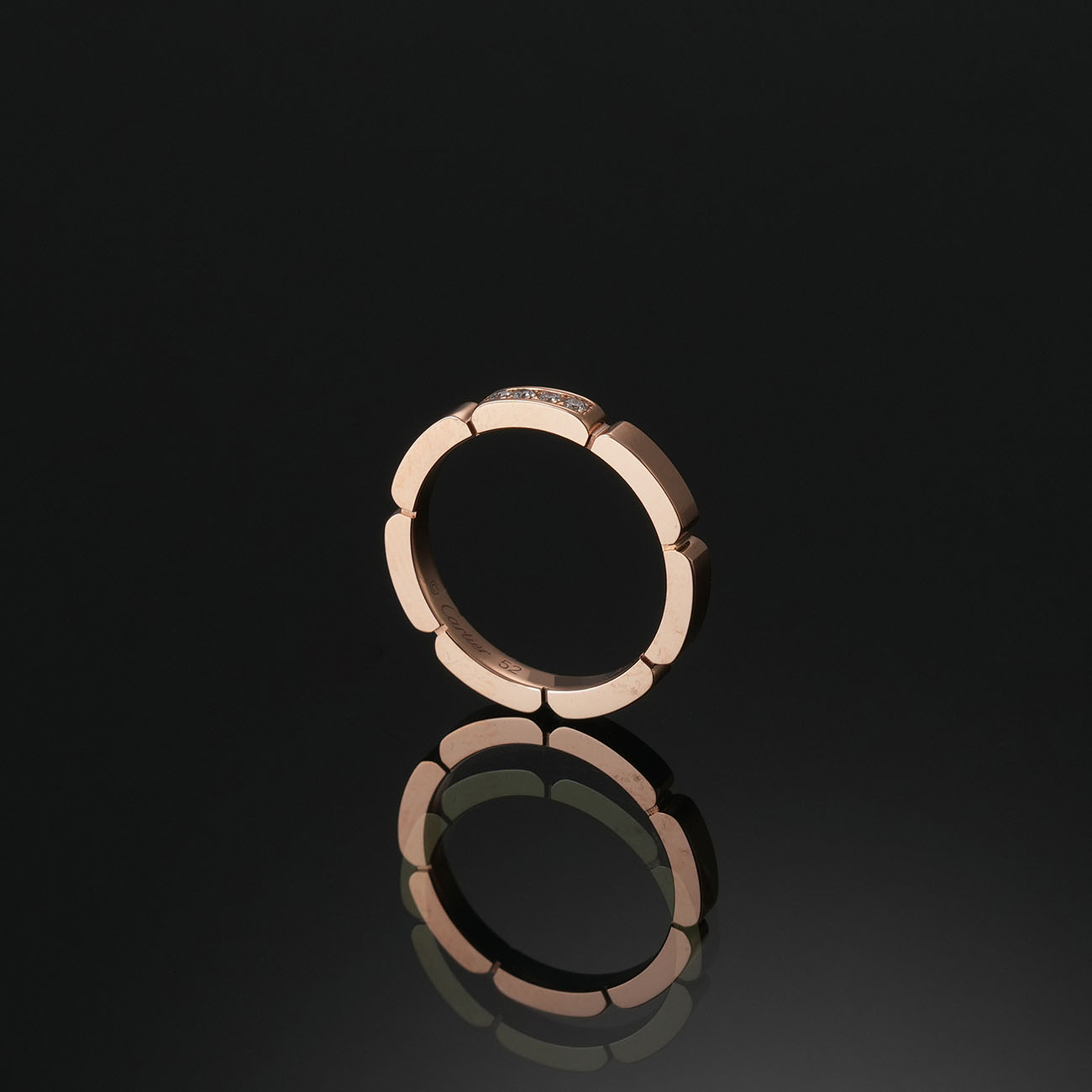 CARTIER(USED)까르띠에 다이아 마이용 팬더 웨딩밴드 #52