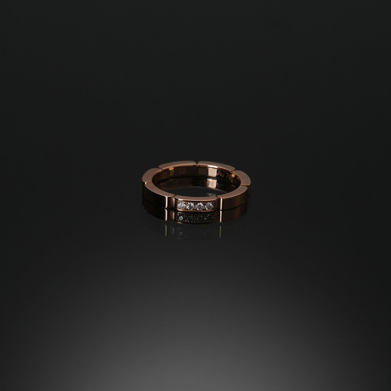 CARTIER(USED)까르띠에 다이아 마이용 팬더 웨딩밴드 #52