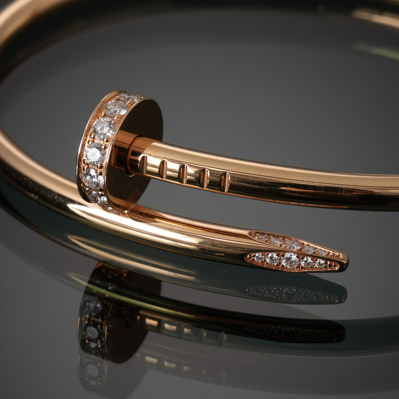 CARTIER(USED)까르띠에 저스트 앵 끌루 다이아 브레이슬릿 #17