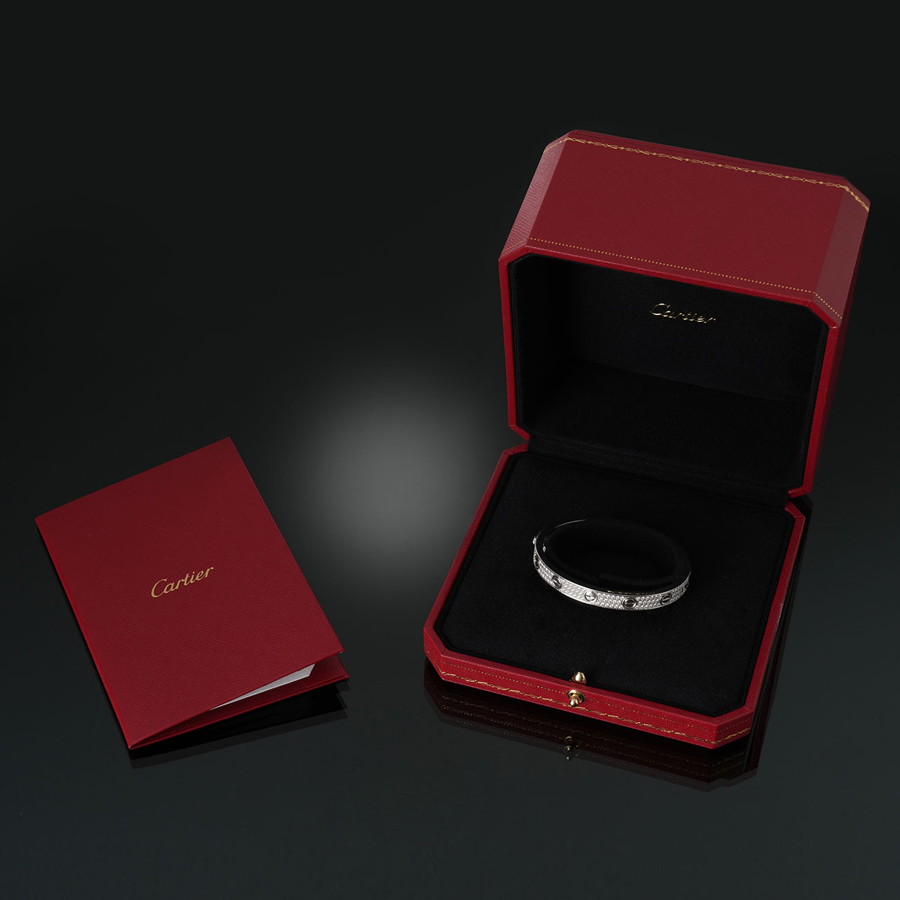 CARTIER(USED)까르띠에 파베 다이아 러브 브레이슬릿 #16