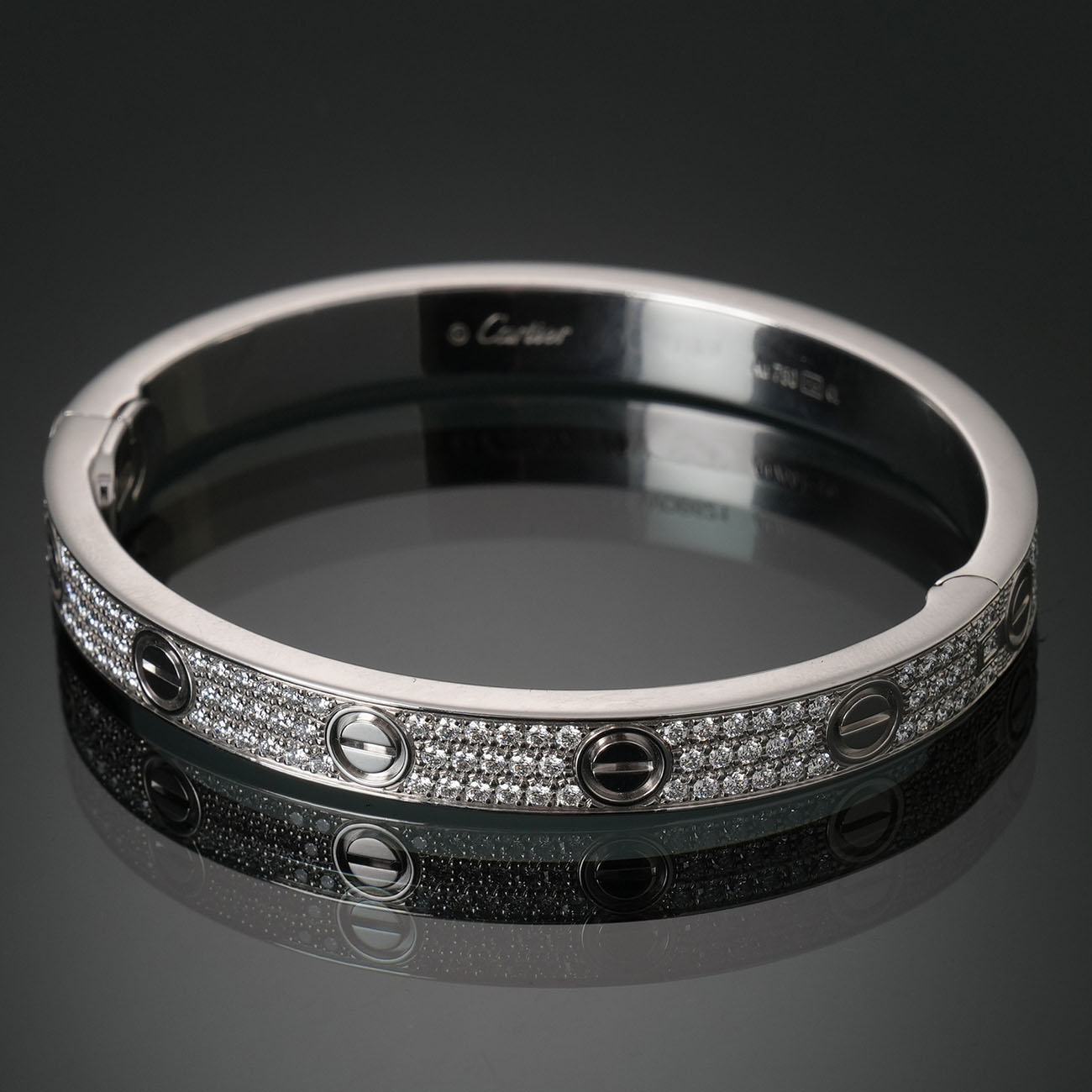 CARTIER(USED)까르띠에 파베 다이아 러브 브레이슬릿 #16