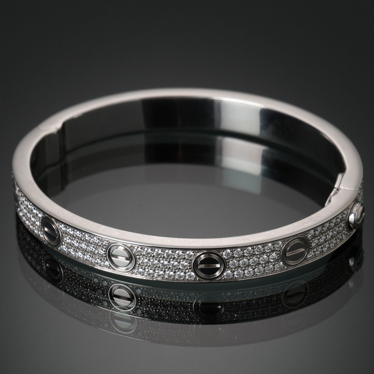 CARTIER(USED)까르띠에 파베 다이아 러브 브레이슬릿 #16