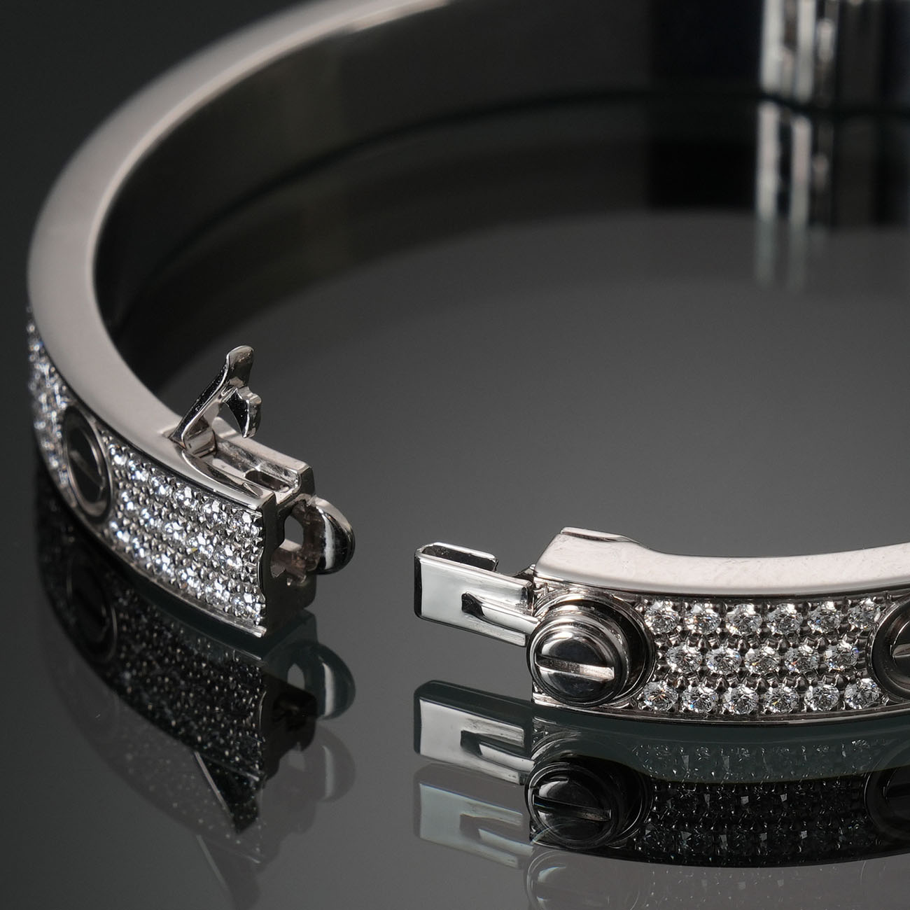 CARTIER(USED)까르띠에 파베 다이아 러브 브레이슬릿 #16