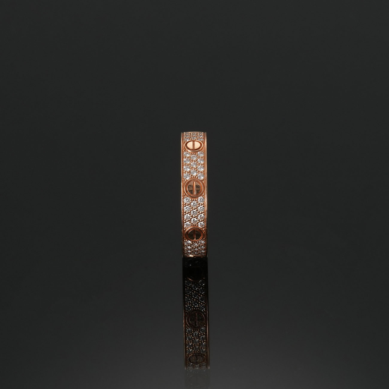 CARTIER(USED)까르띠에 다이아 파베 러브 링 #52