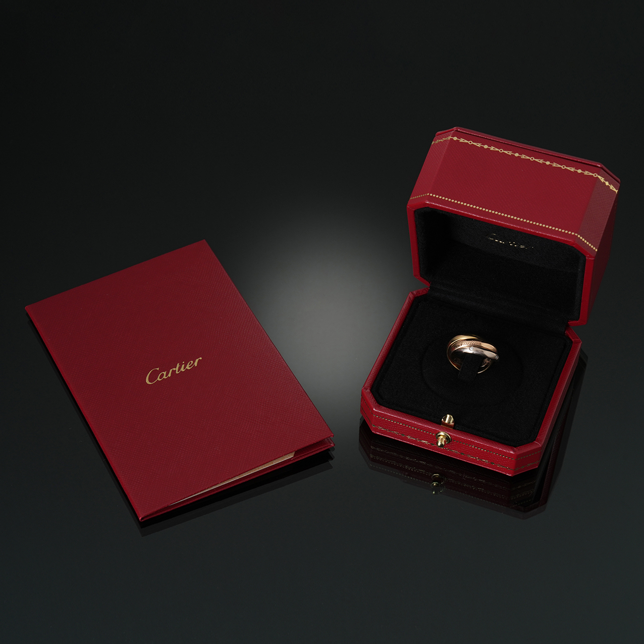 CARTIER(USED)까르띠에 트리니티 5P 링 #48