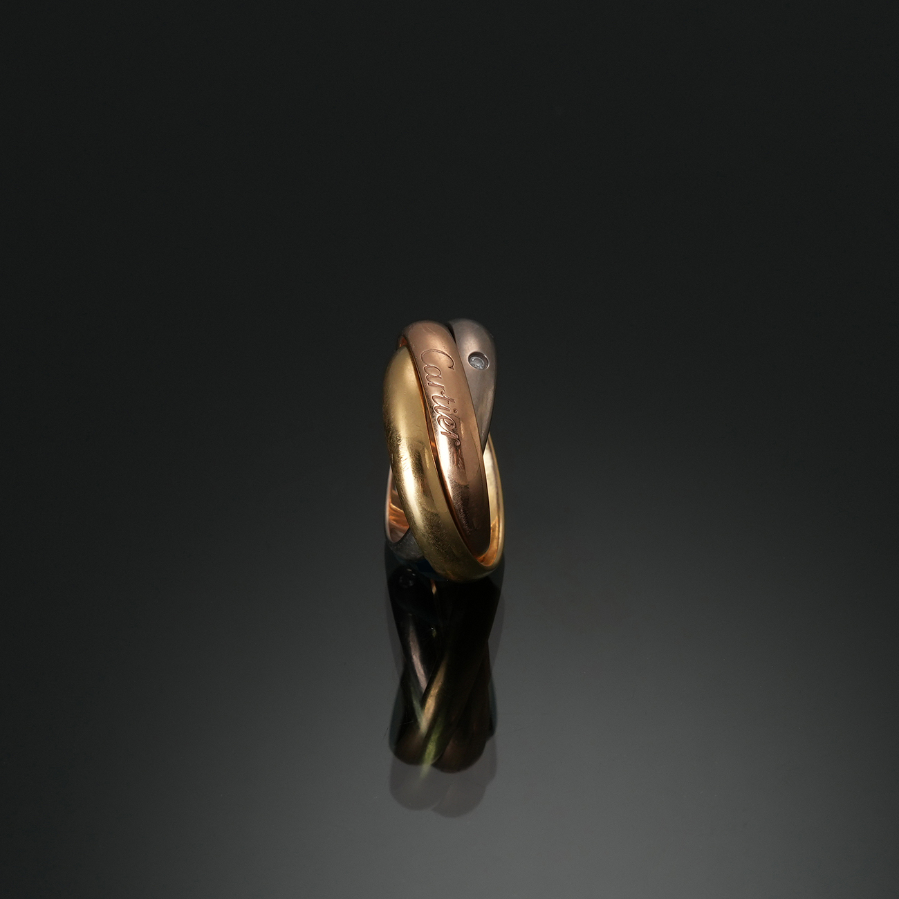 CARTIER(USED)까르띠에 트리니티 5P 링 #48