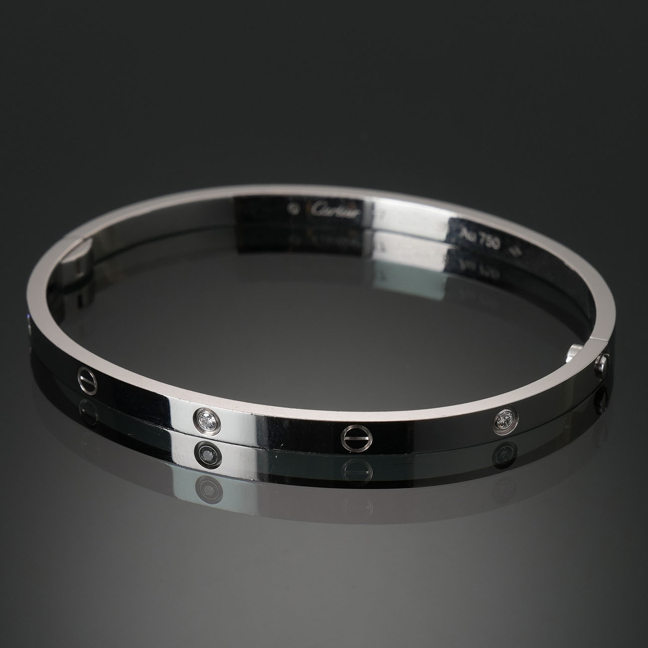 CARTIER(USED)까르띠에 6P 다이아 러브 브레이슬릿 SM #17