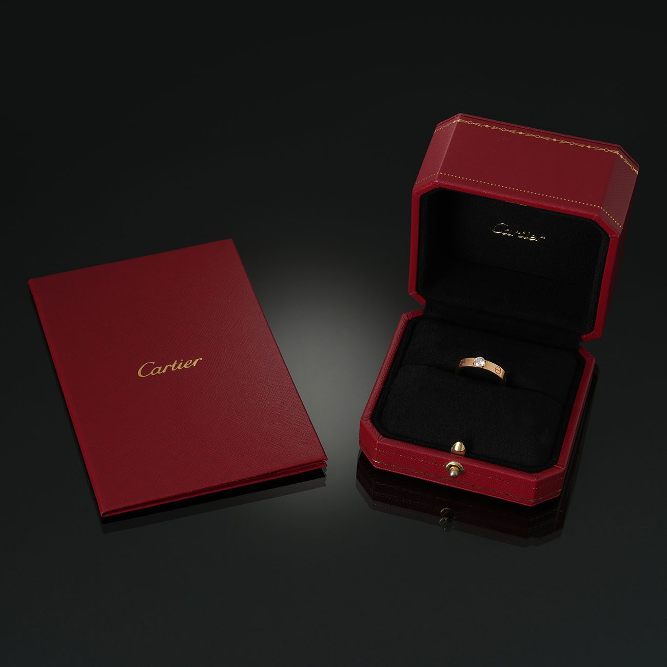 CARTIER(USED)까르띠에 러브 솔리테어 0.23ct 링 #50