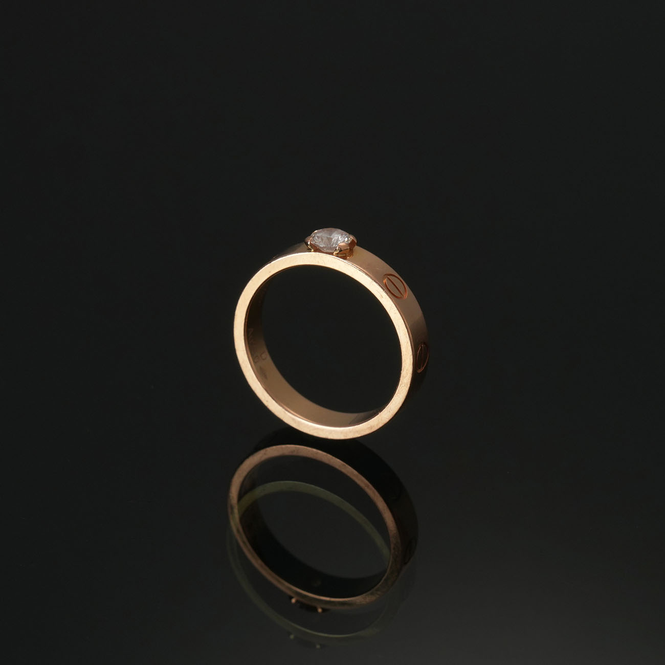 CARTIER(USED)까르띠에 러브 솔리테어 0.23ct 링 #50