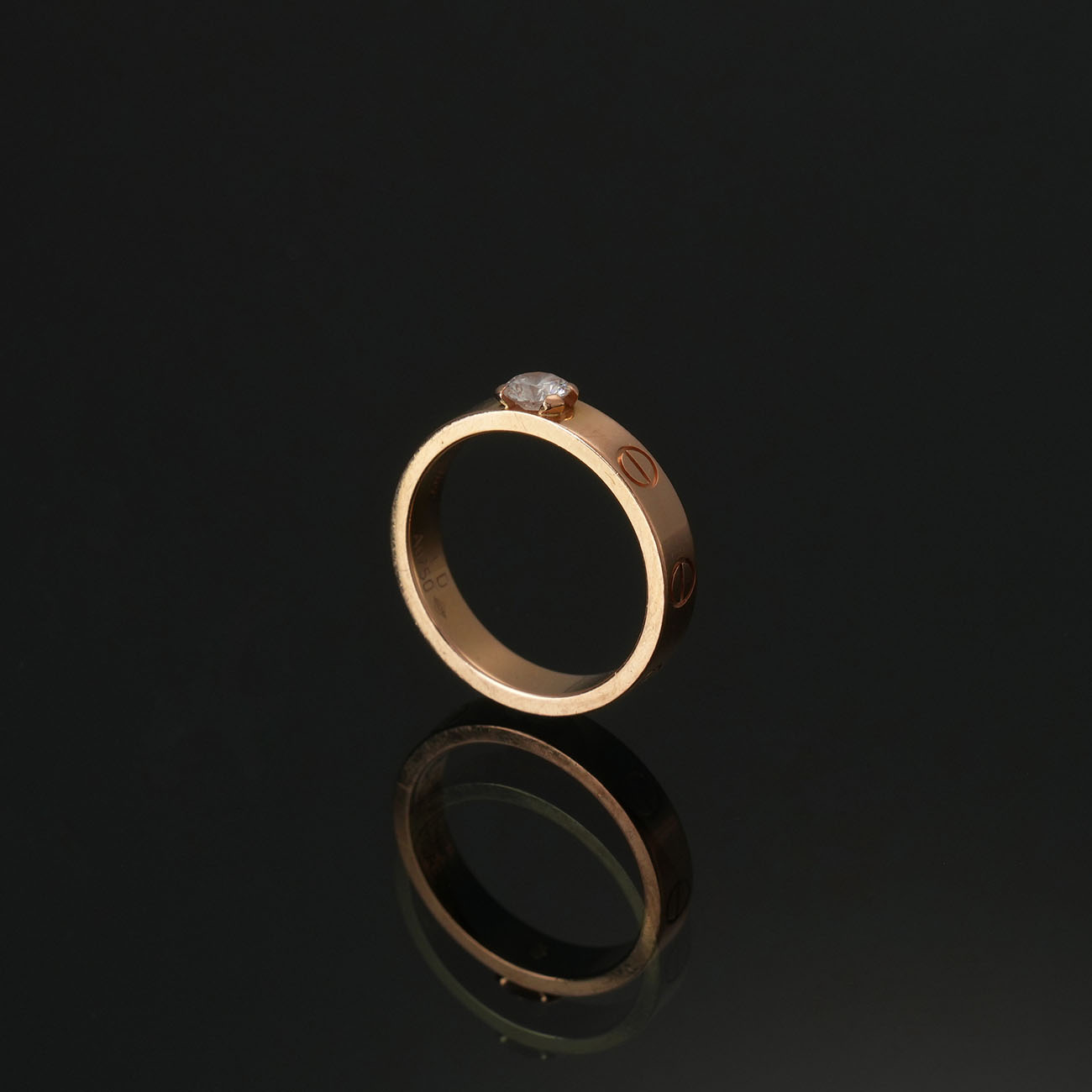 CARTIER(USED)까르띠에 러브 솔리테어 0.23ct 링 #50