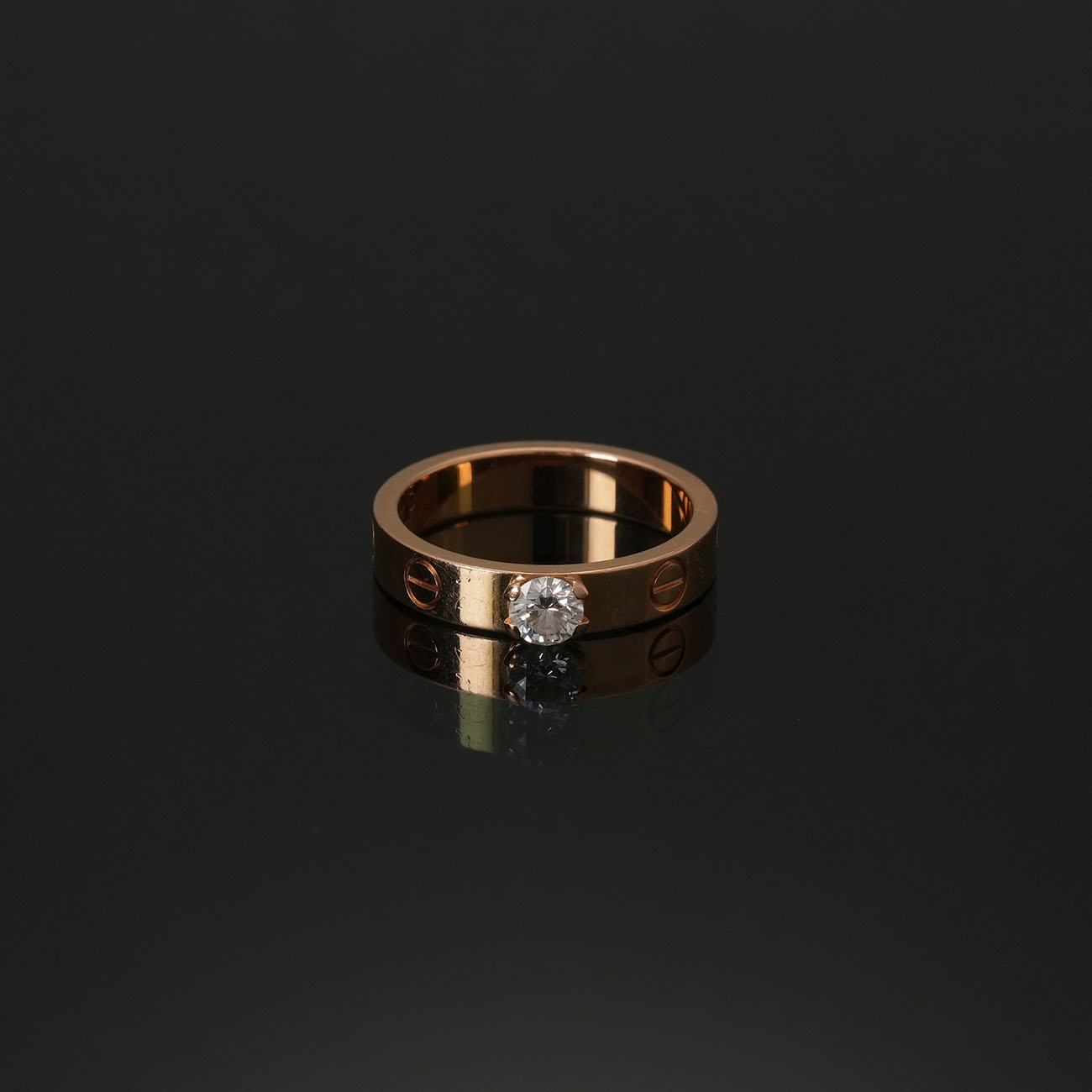 CARTIER(USED)까르띠에 러브 솔리테어 0.23ct 링 #50