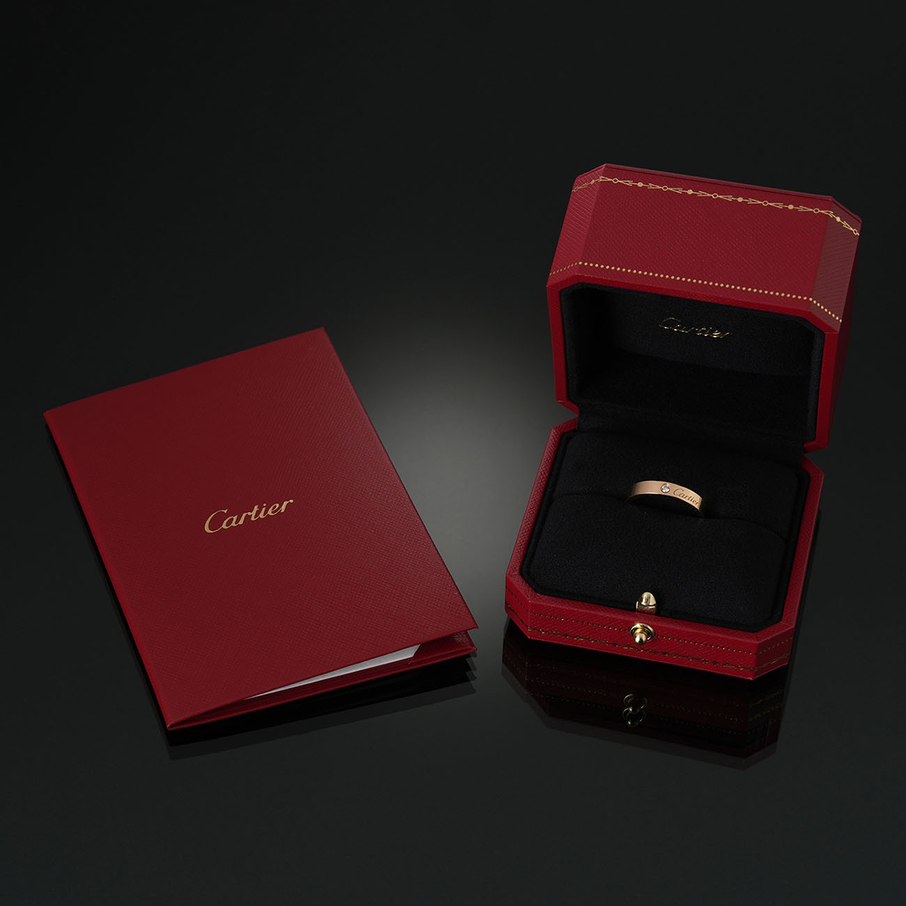 CARTIER(USED)까르띠에 1P 다이아 웨딩밴드 #57