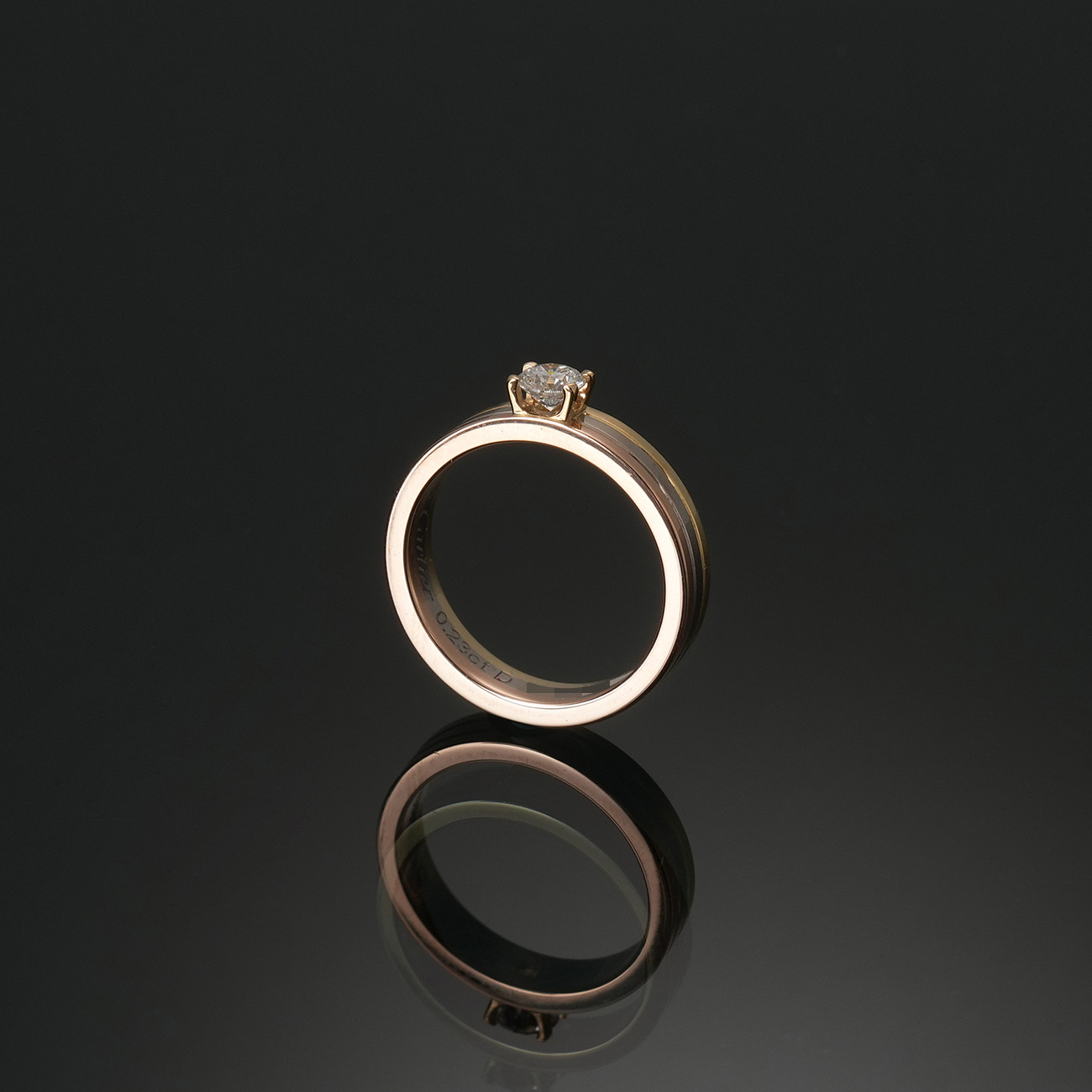 CARTIER(USED)까르띠에 방돔 루이 솔리테어 웨딩밴드 #48