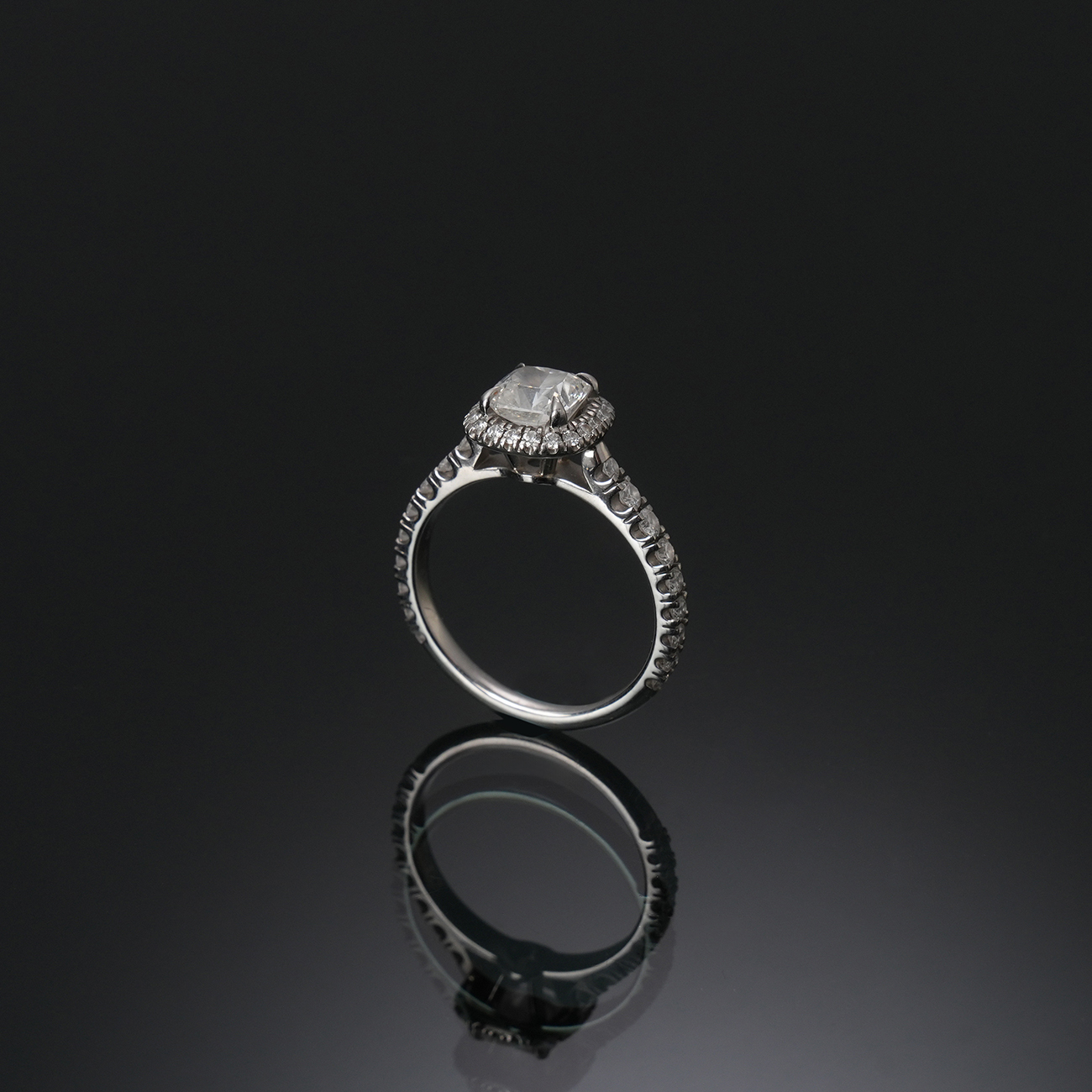 CARTIER(USED)까르띠에 플래티넘 1.01ct 다이아 링 #50