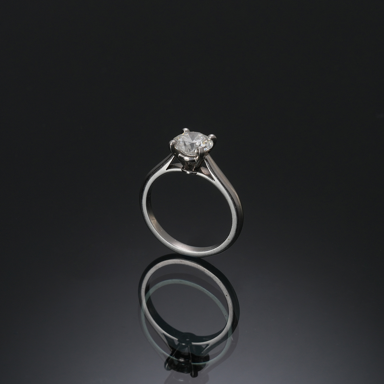 CARTIER(USED)까르띠에 1.20ct 다이아 플래티넘 웨딩밴드 #48