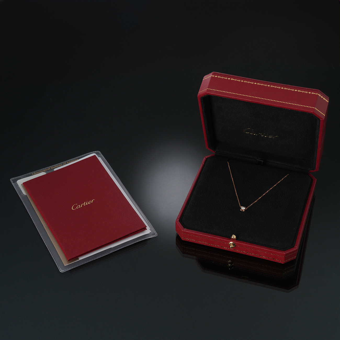 CARTIER(USED)까르띠에 다이아 네크리스 0.23ct