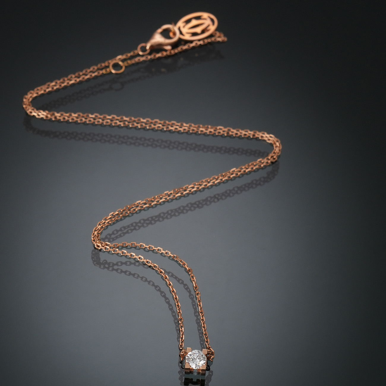 CARTIER(USED)까르띠에 다이아 네크리스 0.23ct