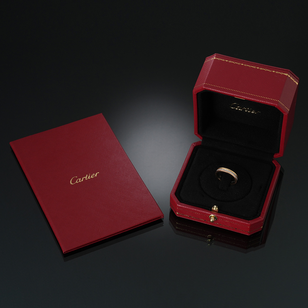 CARTIER(USED)까르띠에 파베 방돔 루이 웨딩밴드 #47