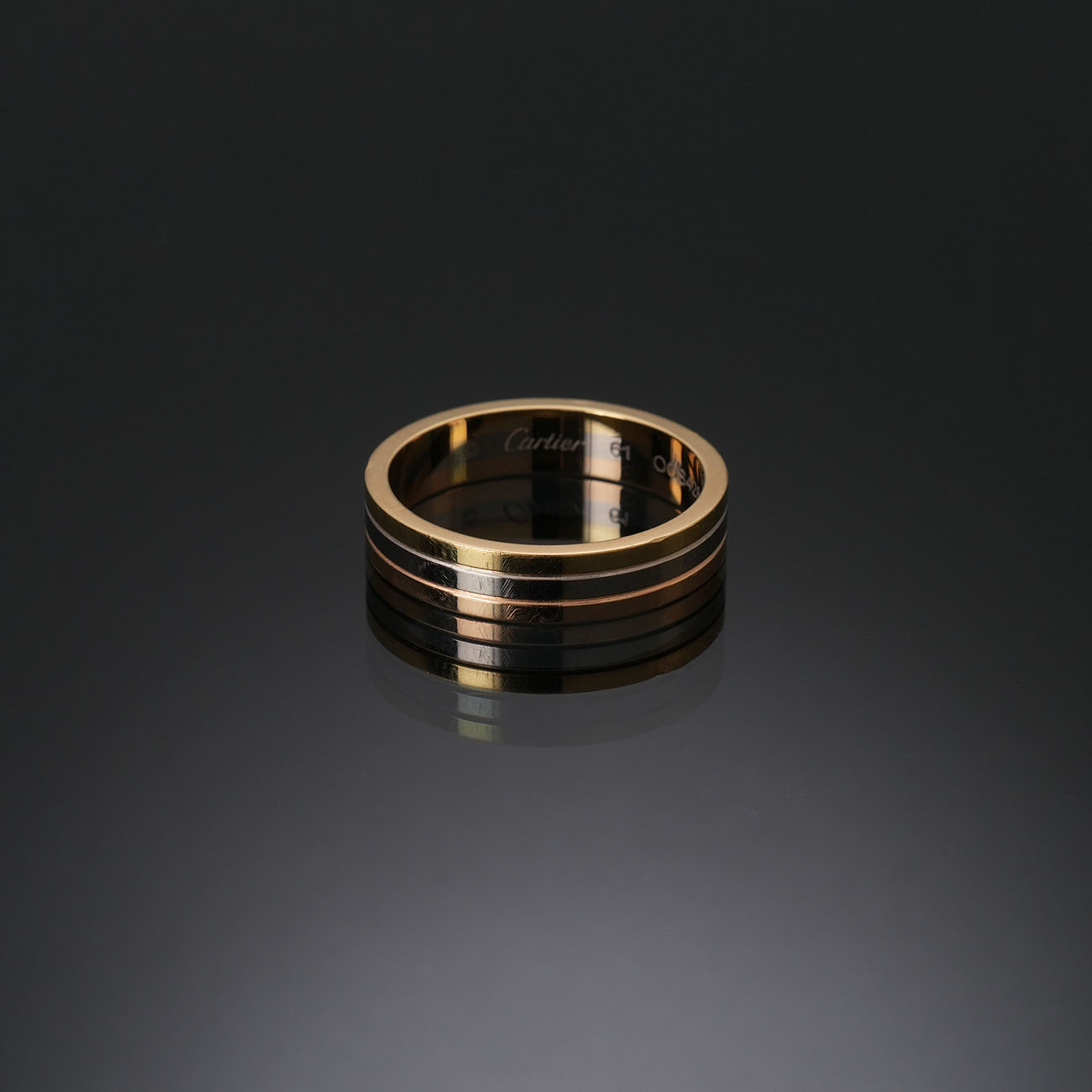 CARTIER(USED)까르띠에 방돔 루이 웨딩 링 #61