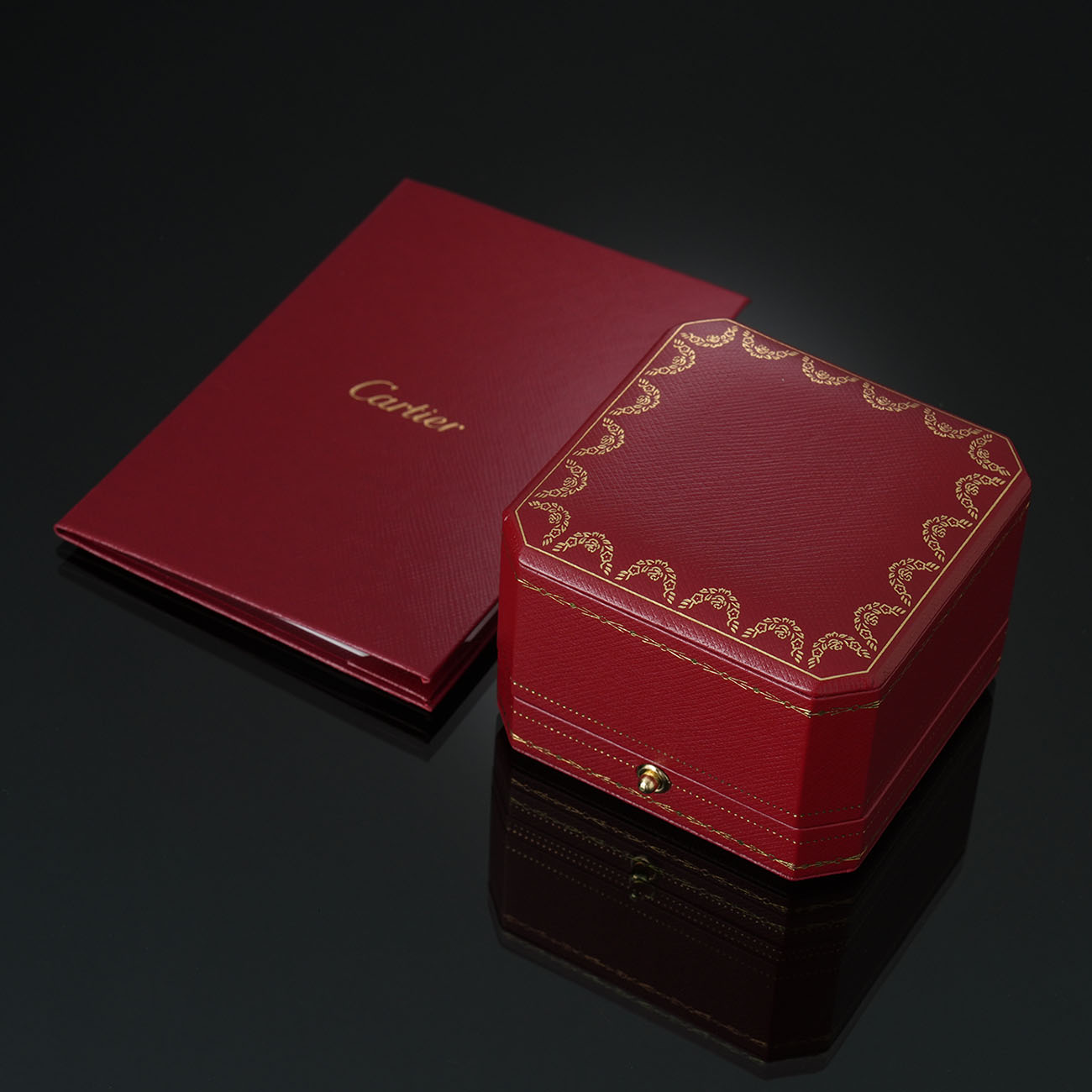 CARTIER(USED)까르띠에 방돔 루이 파베 셋팅 웨딩 링 #49