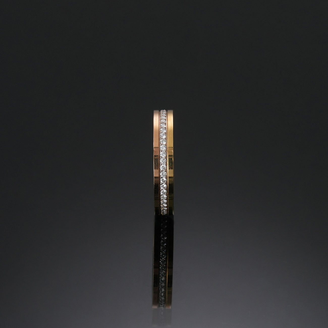 CARTIER(USED)까르띠에 방돔 루이 파베 셋팅 웨딩 링 #49