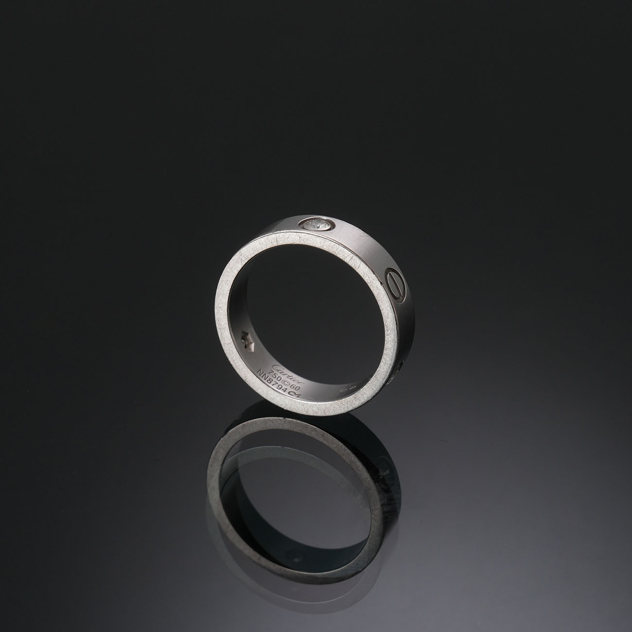 CARTIER(USED)까르띠에 3P 다이아 러브 클래식 링 #60