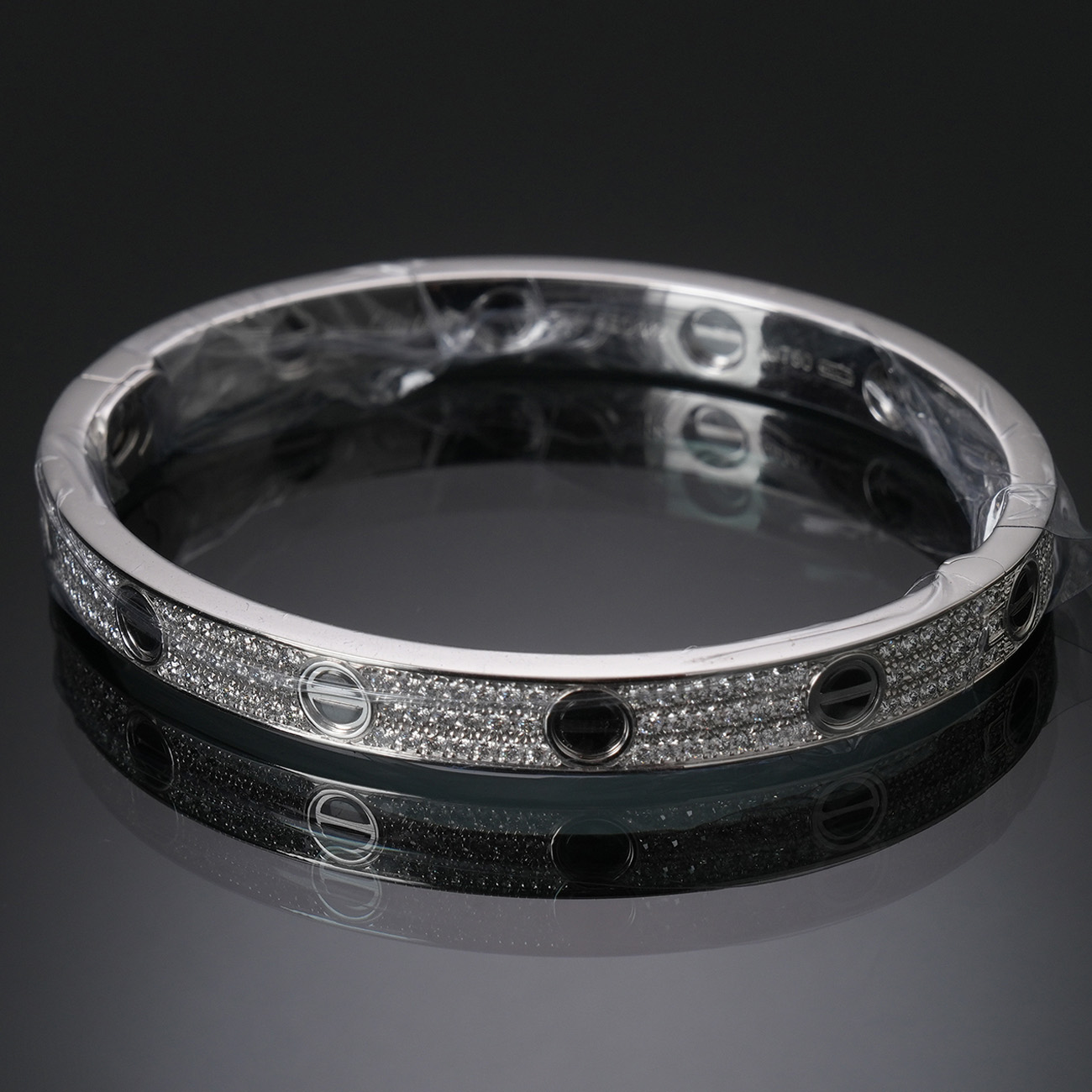 CARTIER(USED)까르띠에 파베 세라믹 러브 브레이슬릿 #18