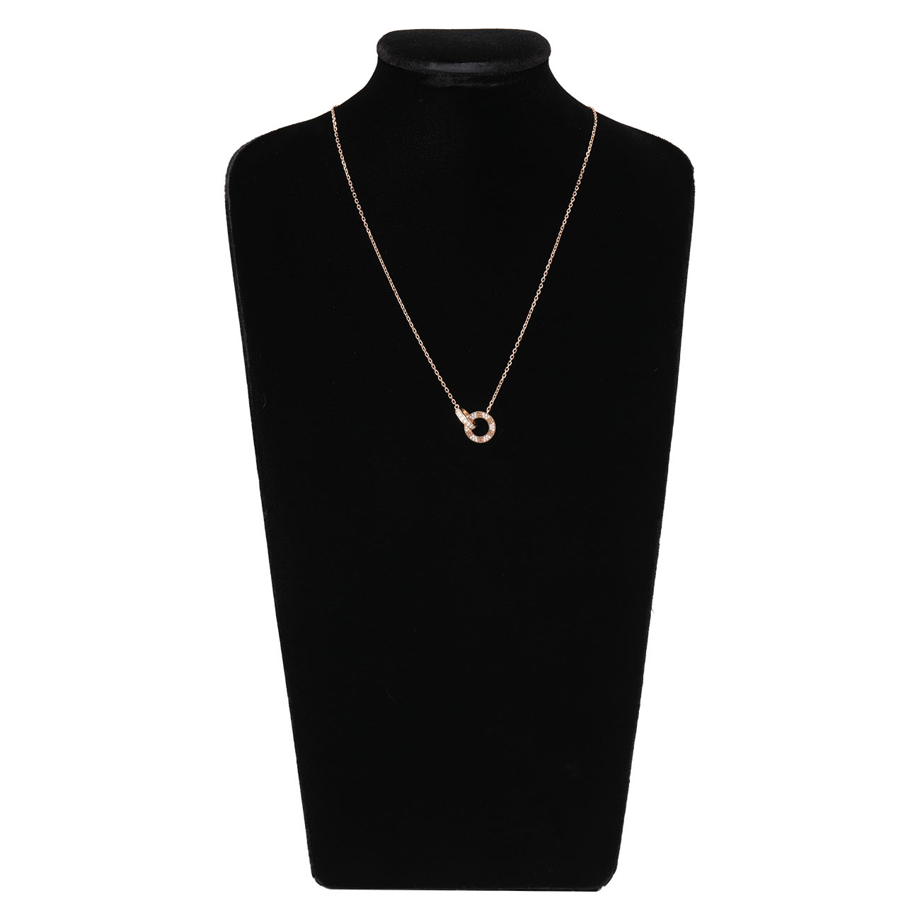 CARTIER(USED)까르띠에 다이아 파베 러브 펜던트