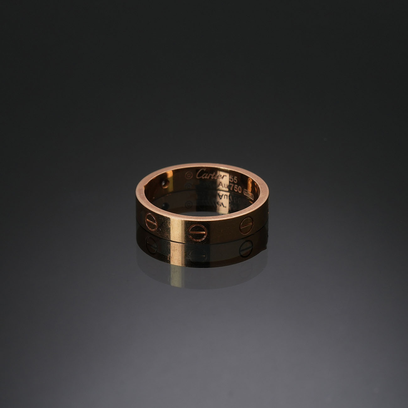 CARTIER(USED)까르띠에 다이아 1P 러브 웨딩 밴드 #55