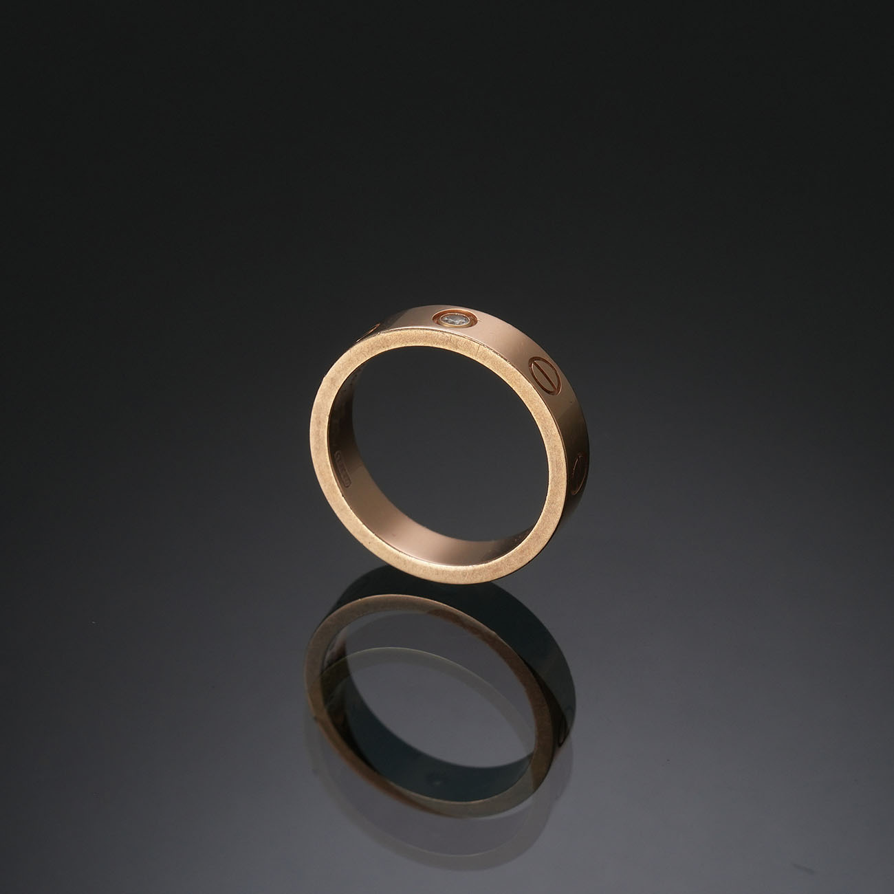 CARTIER(USED)까르띠에 다이아 1P 러브 웨딩 밴드 #48