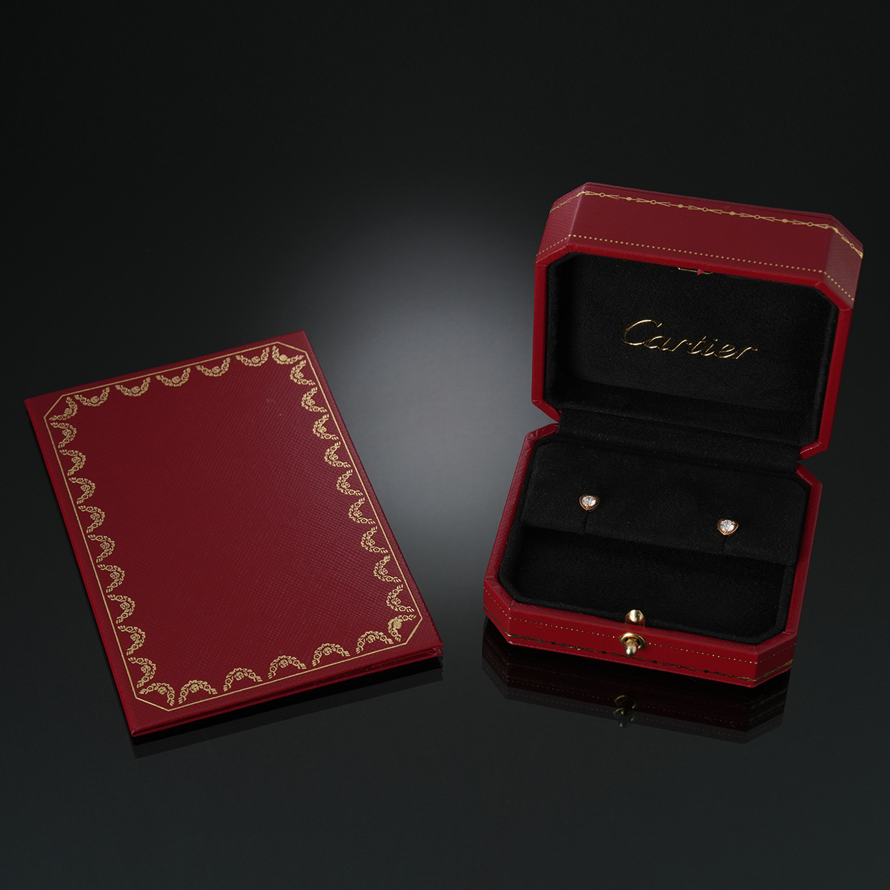 CARTIER(USED)까르띠에 다이아 이어링