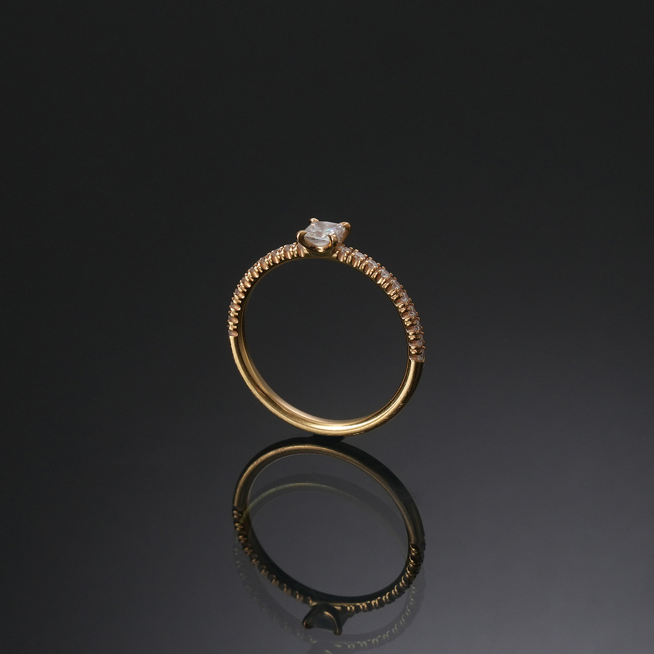 CARTIER(USED)까르띠에 에땅셀 프린세스 컷 다이아 링 #48