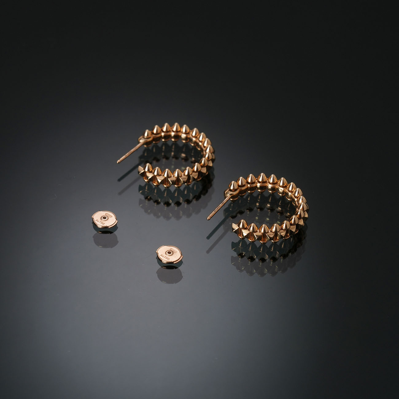 CARTIER(USED)까르띠에 클래쉬 후프 이어링 스몰