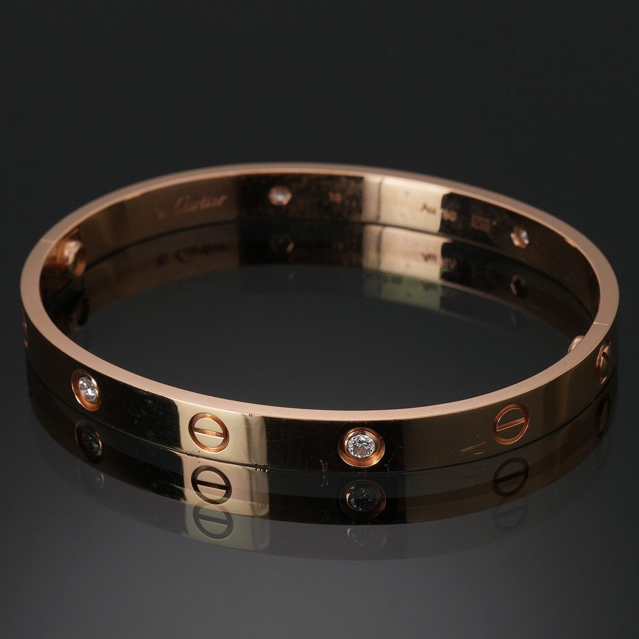 CARTIER(USED)까르띠에 4P 다이아 러브 브레이슬릿 #18