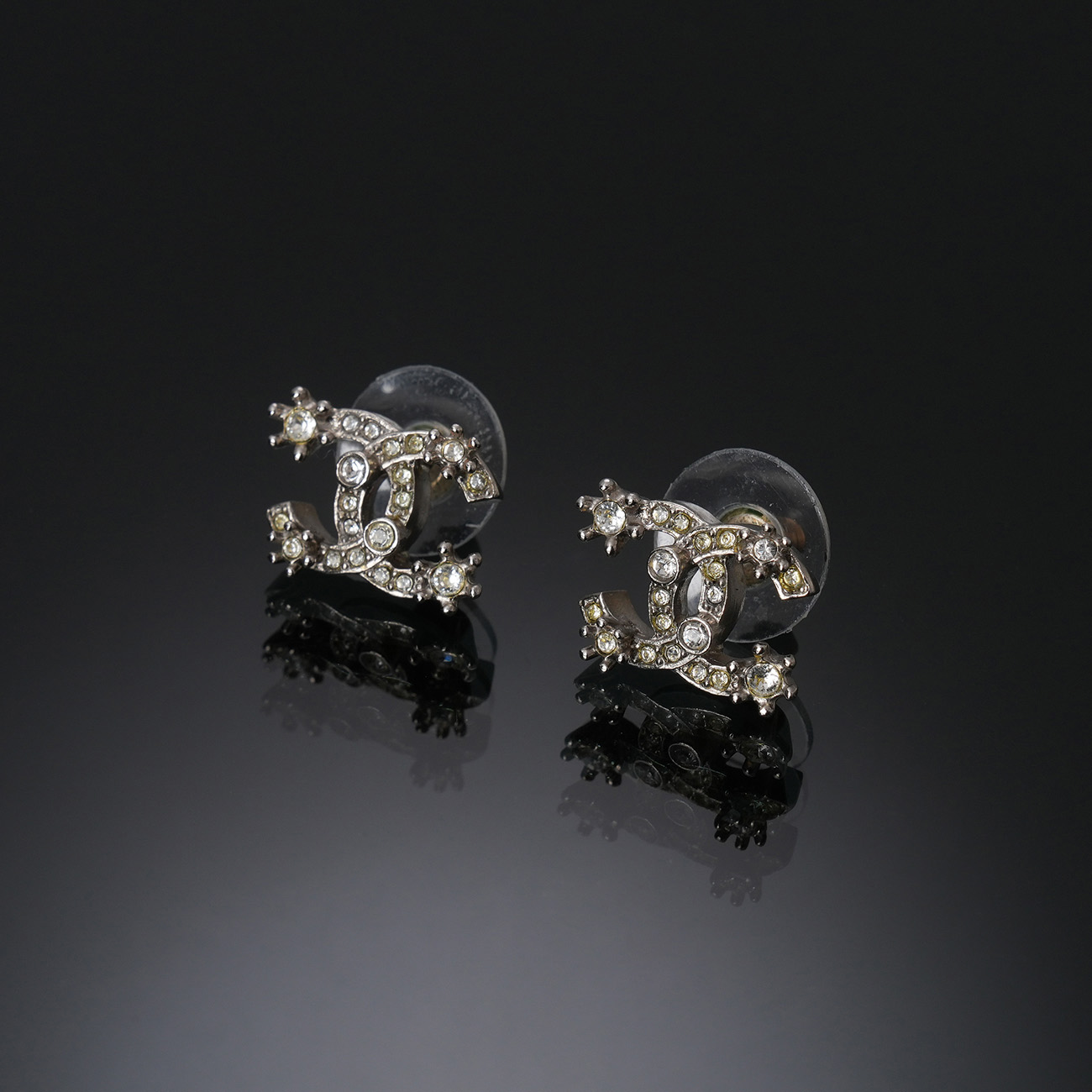 CHANEL(USED)샤넬 ABA435B CC로고 눈꽃 이어링
