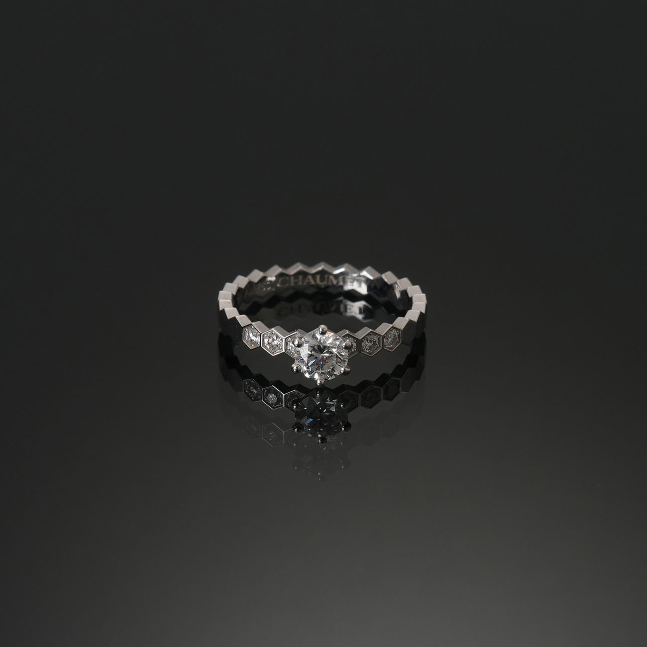 CHAUMET(USED)쇼메 비 마이 러브 솔리테어 다이아링 #48
