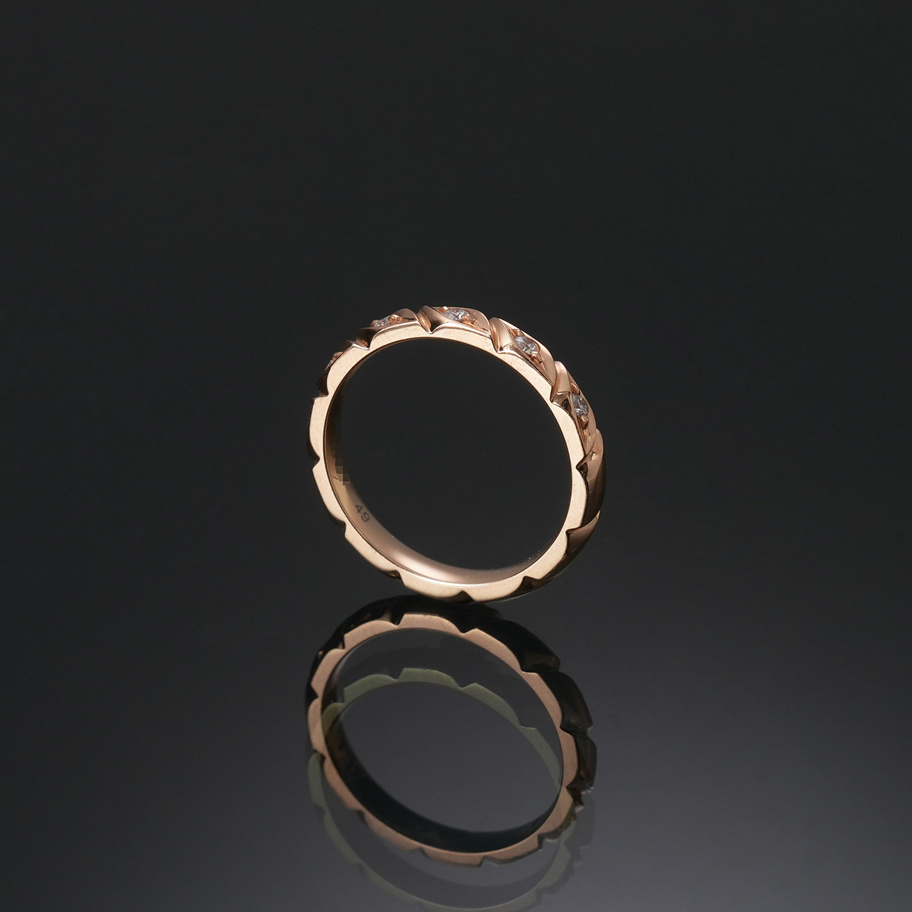 CHAUMET(USED)쇼메 토르사드 링 플레인 4mm #57