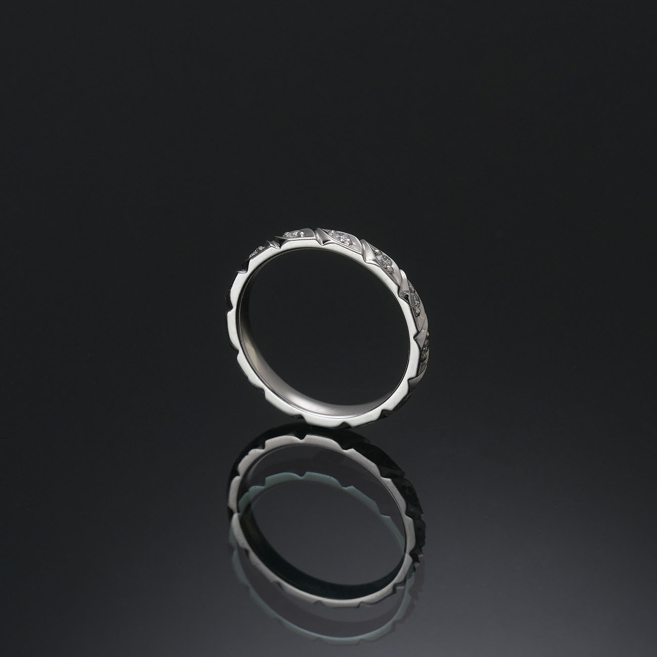 CHAUMET(USED)쇼메 토르사드 드 쇼메 웨딩밴드 8P #50